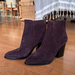 Deep Purple Suede Boots